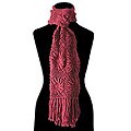 'Rosewood Daisy' Alpaca Wool Scarf (Peru)
