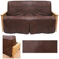 Full Size Outback Rust Skirted Futon Slipcover