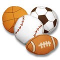 Play Ball Sports Themed Decorative Pillows