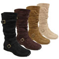 Glaze by Adi Microsuede Flat Mid-Calf Boots