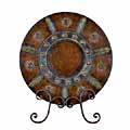 Handcrafted Decorative Metal Plate withTable Stand (China)