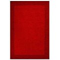 Hand-tufted Red Border Wool Rug (8'9 x 13')