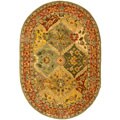 Essential tips on Burgundy Traditional carpet Hand-tufted Heritage Kerman Burgundy Wool Rug (4'6 x 6'6 Oval)