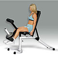 Multipurpose Padded Steel Adjustable Weight Bench with Leg Extension