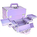 Seya Purple Makeup Train Case
