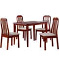 5-piece Dark Oak Finish Dinning Set
