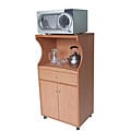 Warm Cherry Microwave Cart