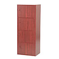 Mahogany 4-tier Storage Cubbies with Doors