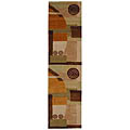 Handmade Rodeo Drive Soho Beige New Zealand Wool Runner (2'6 x 10')