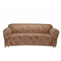Ultimate Suede Floral Print Loveseat Slipcover