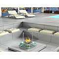Red Volcano Italian Glass Centerpiece