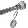 Hookas Interesting Article Finial Chrome Shower Rod and Hook Set