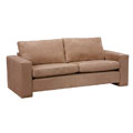 Kennedy Mocha Microfiber Tuxedo Sofa