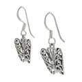 Sterling Silver Vintage Butterfly Earrings