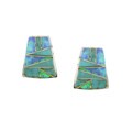 Sterling Silver Turquoise and Opal Earrings