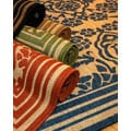 Damask Polypropylene Area Rug (2' x 3')