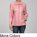 Liz Claiborne Leather Scuba Jacket