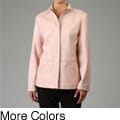 Liz Claiborne Leather Zip-front Women's Jacket
