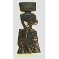 Wood African Mother Profile Wall Hanging (Ghana)