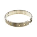 Men's Titanium and 14k Yellow Gold Bangle Bracelet