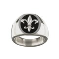 Titanium Fleur de Lis Ring