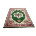 Free supportive guidepost for rug Peach Handmade Indo Heriz Hand-knotted Green/ Rust Rug (12 x 17'9)