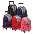 Olympia 18-inch Rolling Polyester Backpack with Retractable Handle