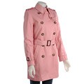Famous NY Maker Signature Pink Trench Coat
