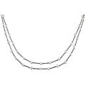 Sterling Silver Two-strand FW Pearl Necklace (4-5mm)
