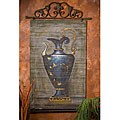Helpful knowledge on iron Urn Hand-painted Blue Genie Bottle Bamboo Wall Art