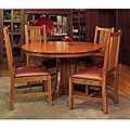 Mission Cherry Oak 5-piece Dining Set