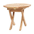 Octagonal Teak Folding Side Table