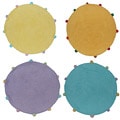 Set of 2 Powder Puff Round Rugs (2'4 Round)