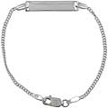 Sterling Silver Flat Rectangular Baby ID Bracelet
