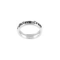 Sterling Silver 'Believe' Ring