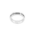 Sterling Silver Inspirational 'Dream' Ring