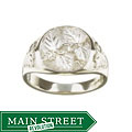 Black Hills Silver Men's Leaf Design Ring