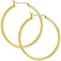 Michele Mies Goldtone 1-inch Hoop Earrings