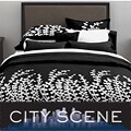 City Scene Branches Black 7-piece Bed in a Bag with Sheet Set