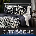City Scene Branches Black Duvet Set