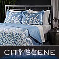 City Scene Branches French Blue Duvet Set
