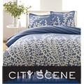 City Scene Branches French Blue Duvet Set