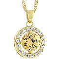 Kate Bisset Goldtone Dark Champagne Cubic Zirconia Necklace