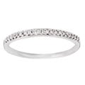 10k White Gold 1/10ct TDW Diamond Wedding Band (J-K, I2-I3)