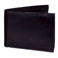 Kozmic Black Leather Bi-fold Wallet