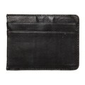 Kozmic Men's Black Leather Card Holder/ Money Clip