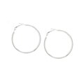 Mondevio Sterling Silver 45 mm Hoop Earrings