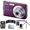 Nikon Coolpix S210 8.1MP Plum Digital Camera (Refurbished)