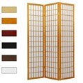 Wood and Rice Paper 6-food 3-panel Windowpane Shoji Screen (China)