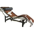 Cow Hide Cover Chaise Lounge